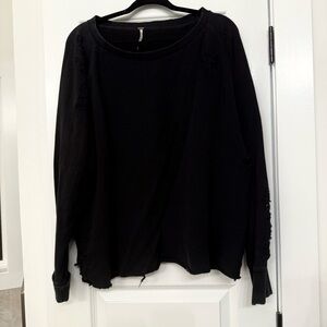 Free People | Grunge Fairy Shredded Deconstructed Sweatshirt